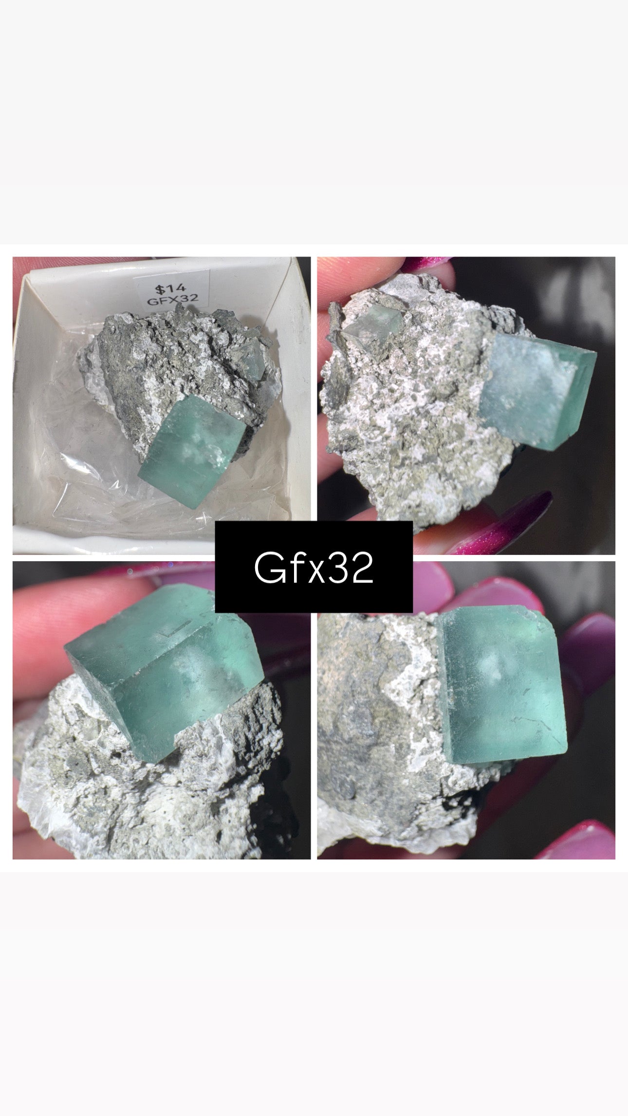Green Cubic Fluorite Specimen