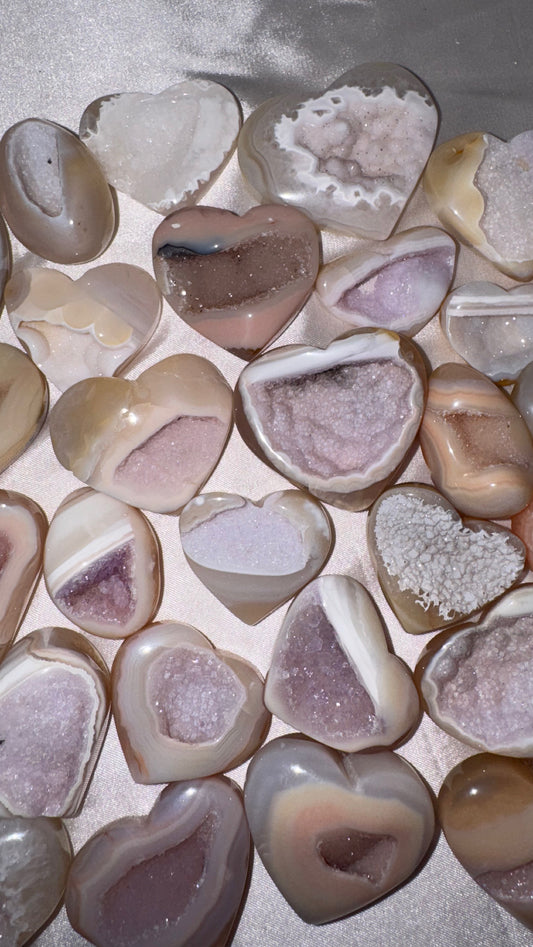 Druzy Agate Heart
