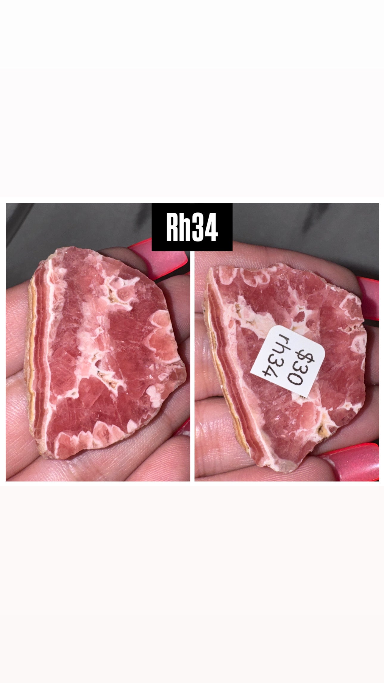 Rhodochrosite AAA Slab