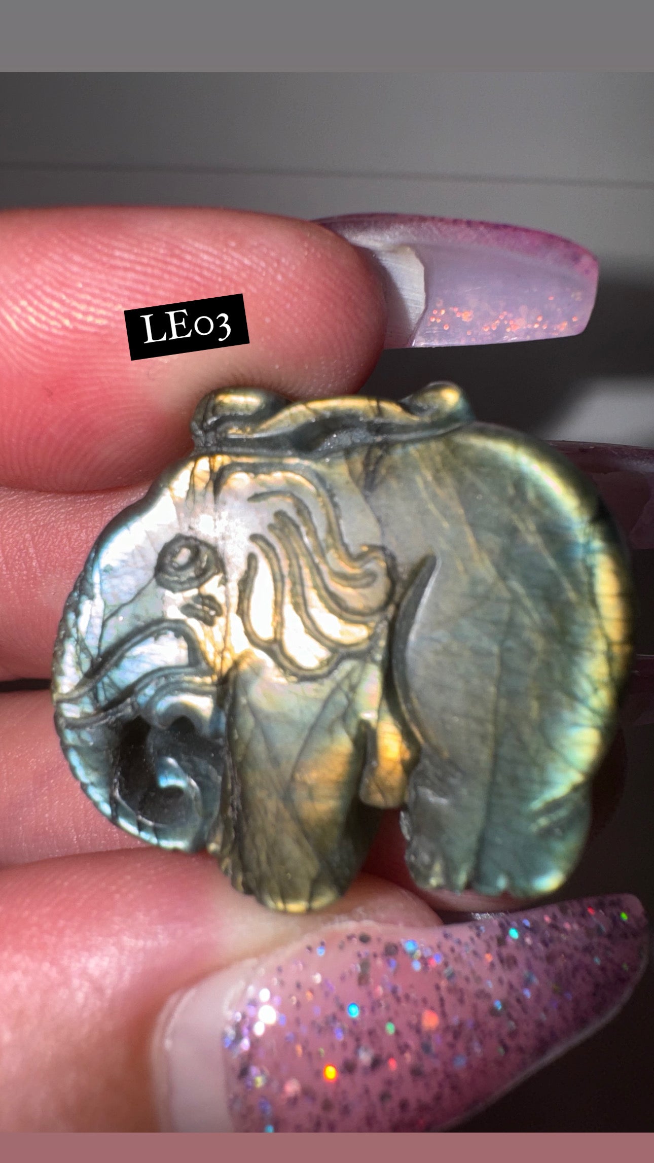 Labradorite Elephant