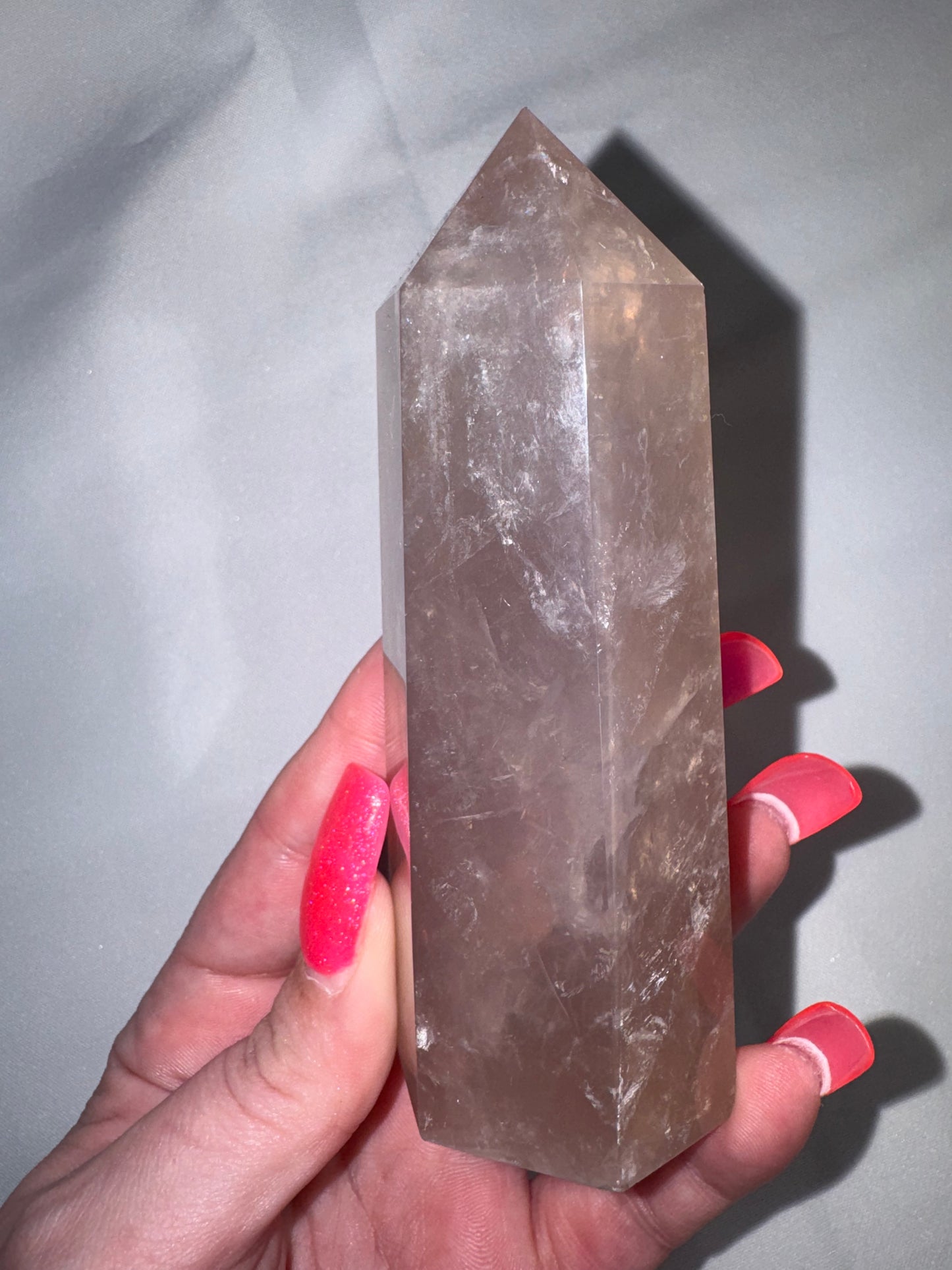 Lavender Rose Quartz AAA Large Tower