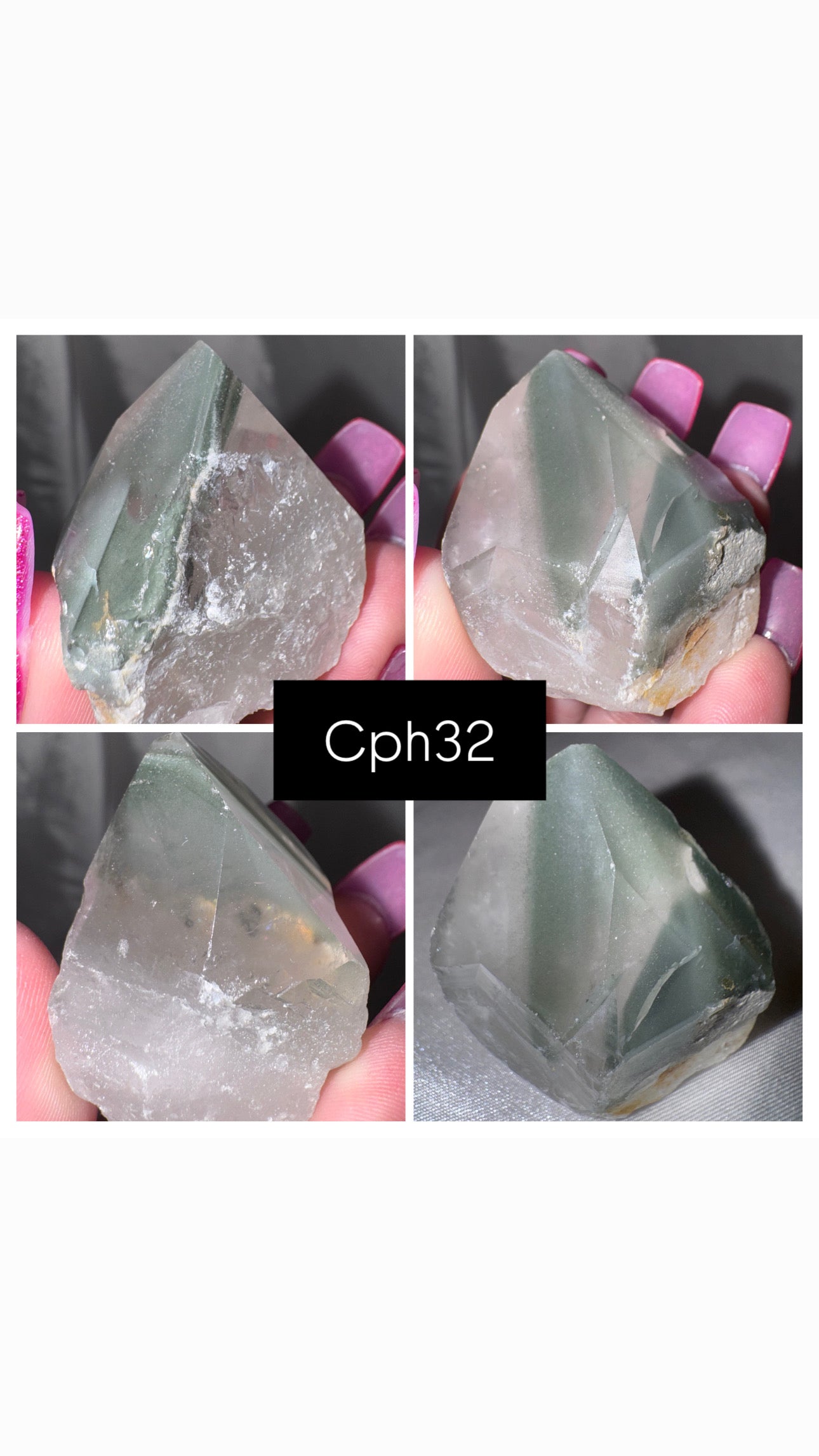 Chlorite Phantom Quartz AAA Raw Tower
