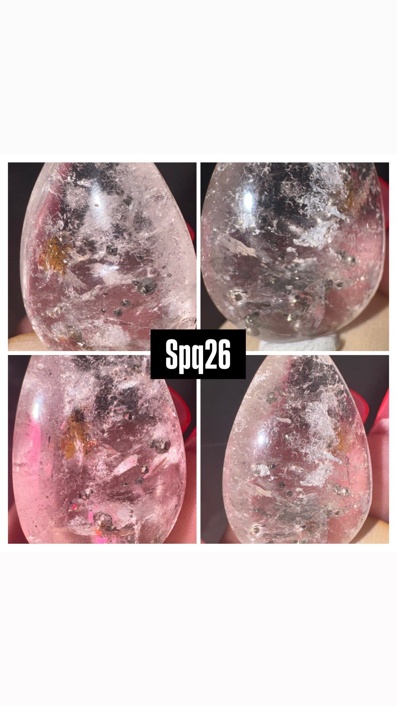 Pyrite Included Quartz-Super Rare