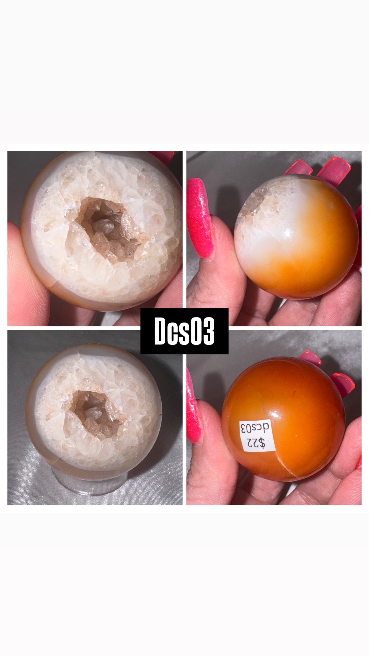 Druzy Carnelian Sphere