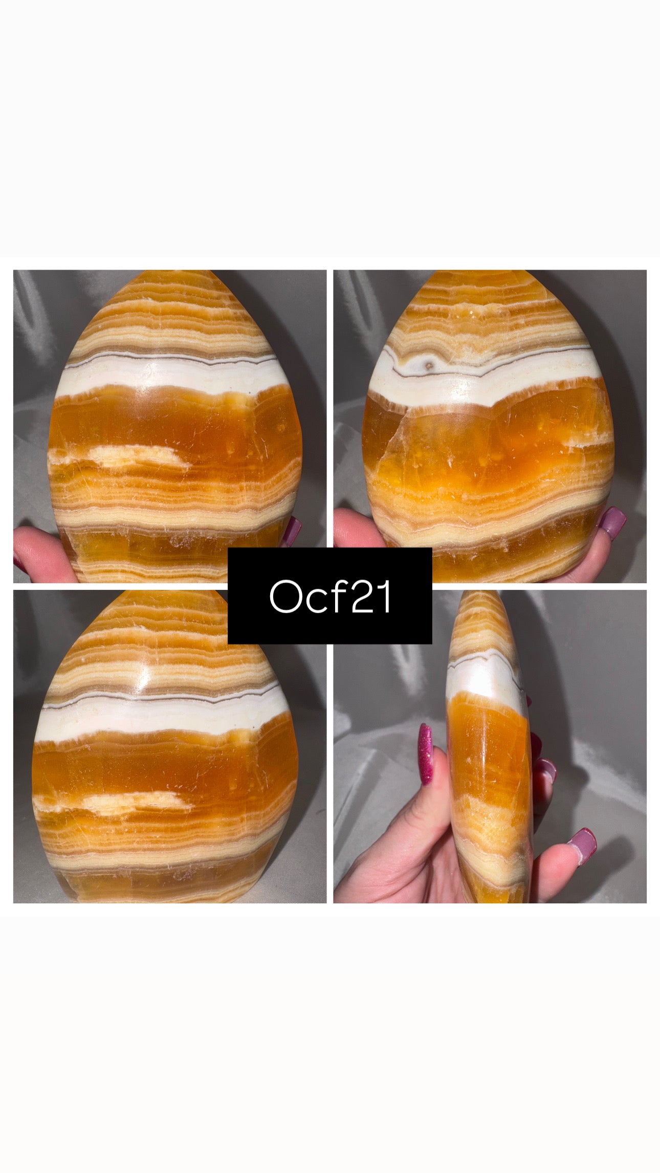 Orange Calcite Flame