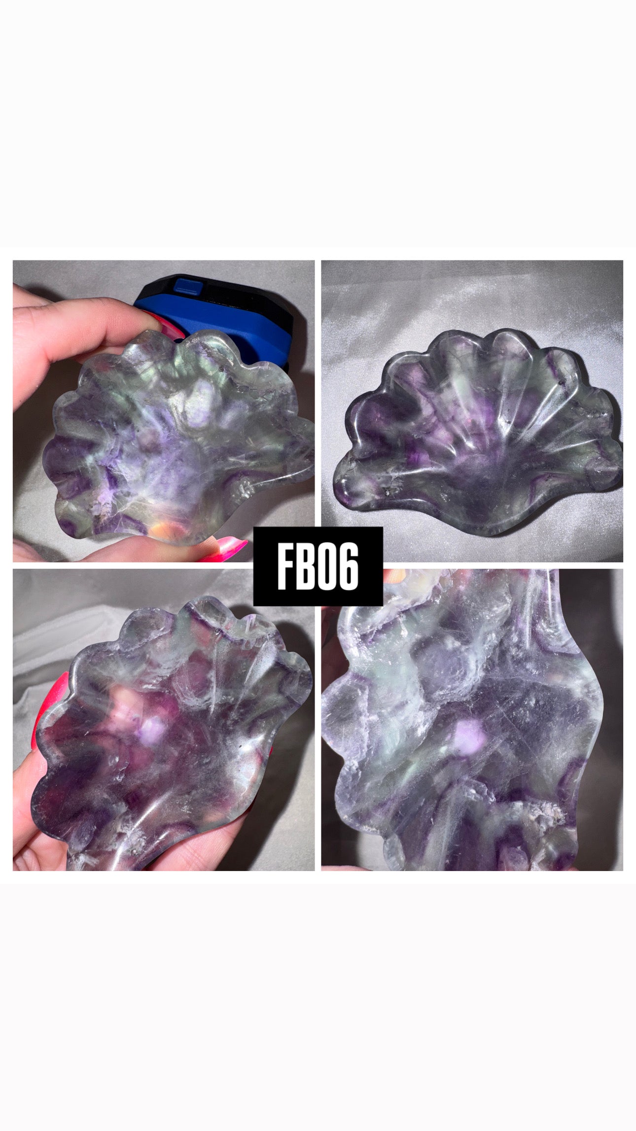 Fluorite Shell Bowl