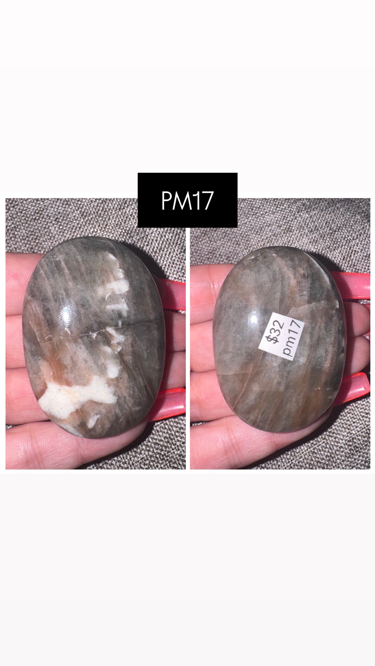 Polarity Moonstone Palmstone