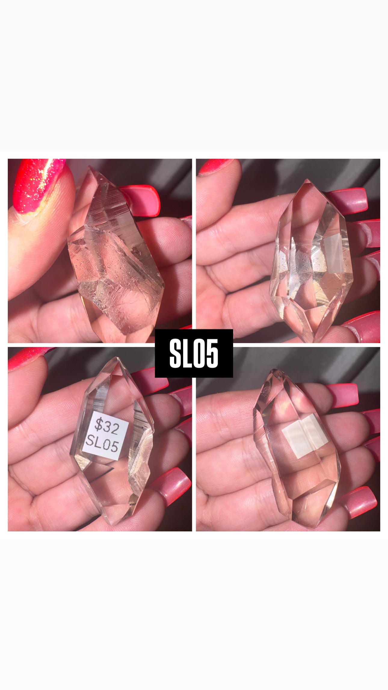 Smoky Lemurian AAA Semi Polished Point