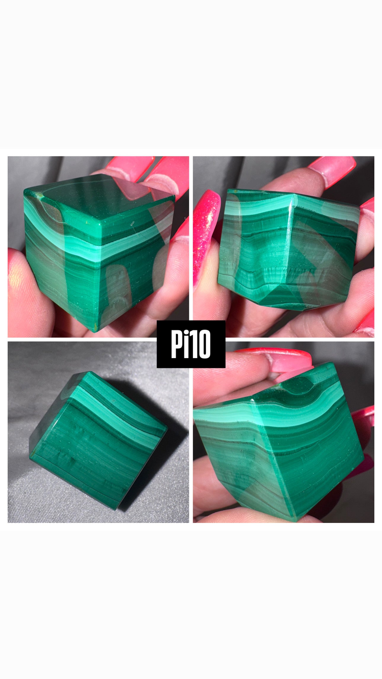 Malachite AAA Standing Cube