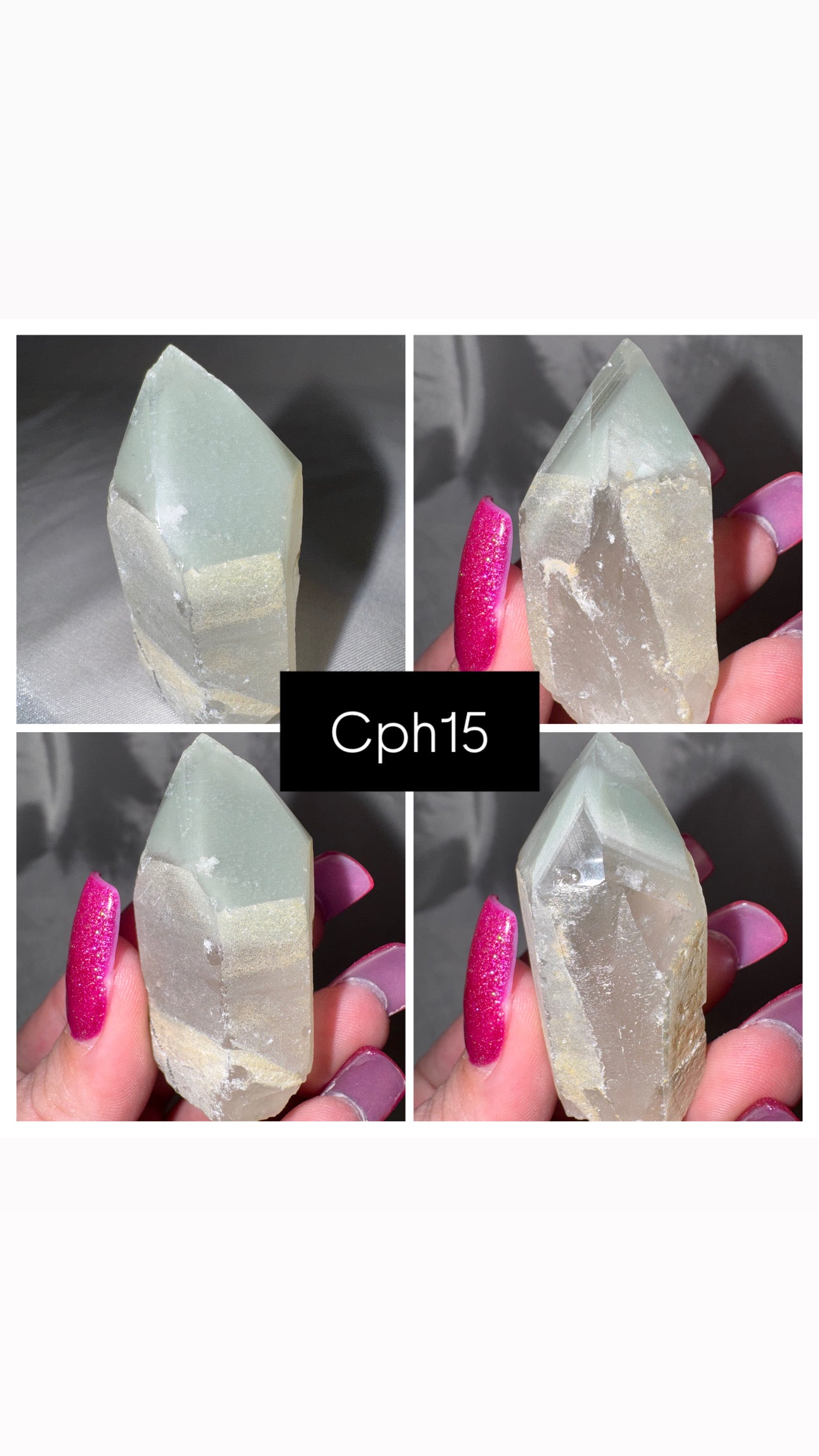 Chlorite Phantom Quartz AAA Raw Tower