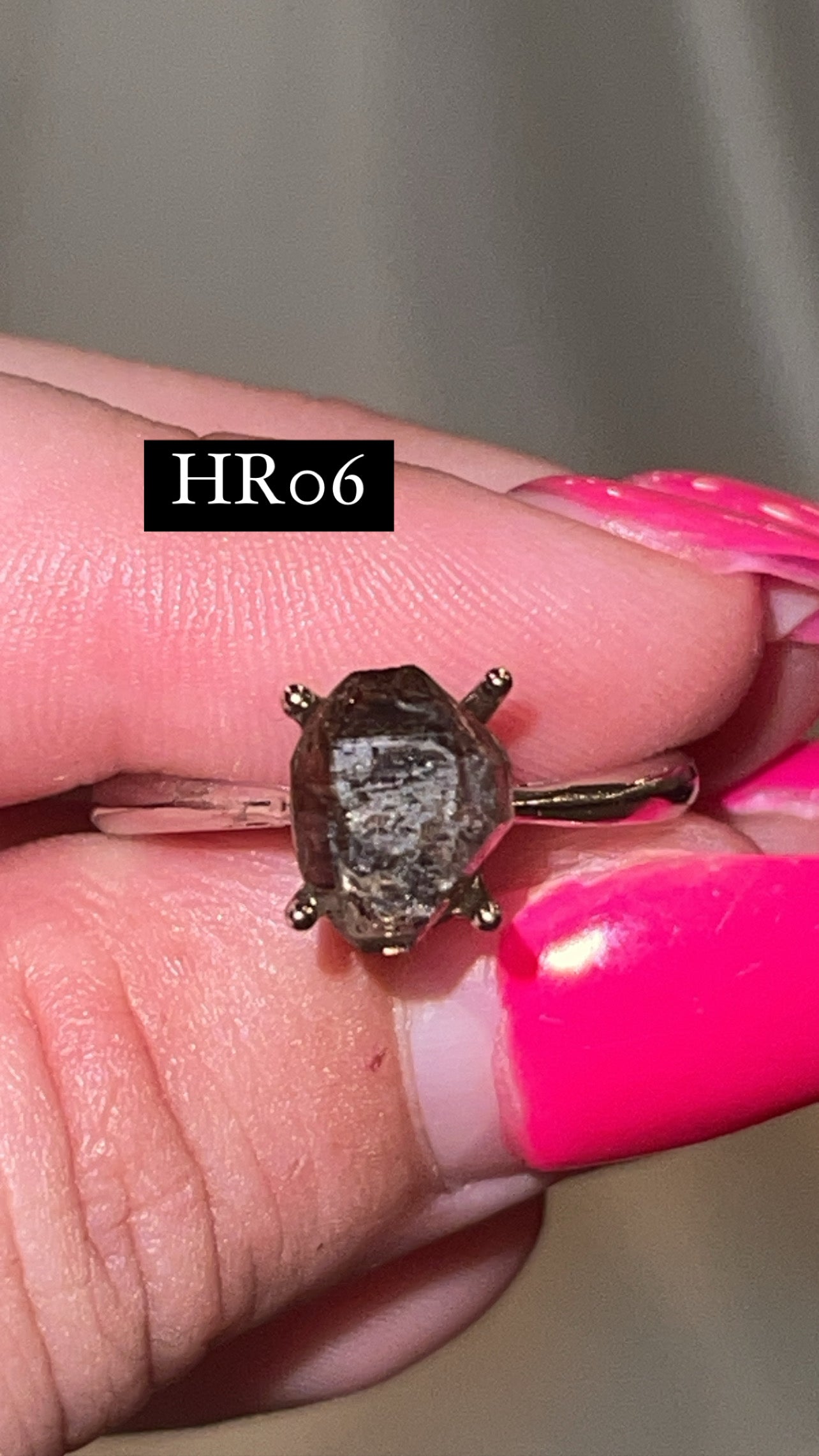 Herkimer Diamond Adjustable Ring (Choose Your Own)