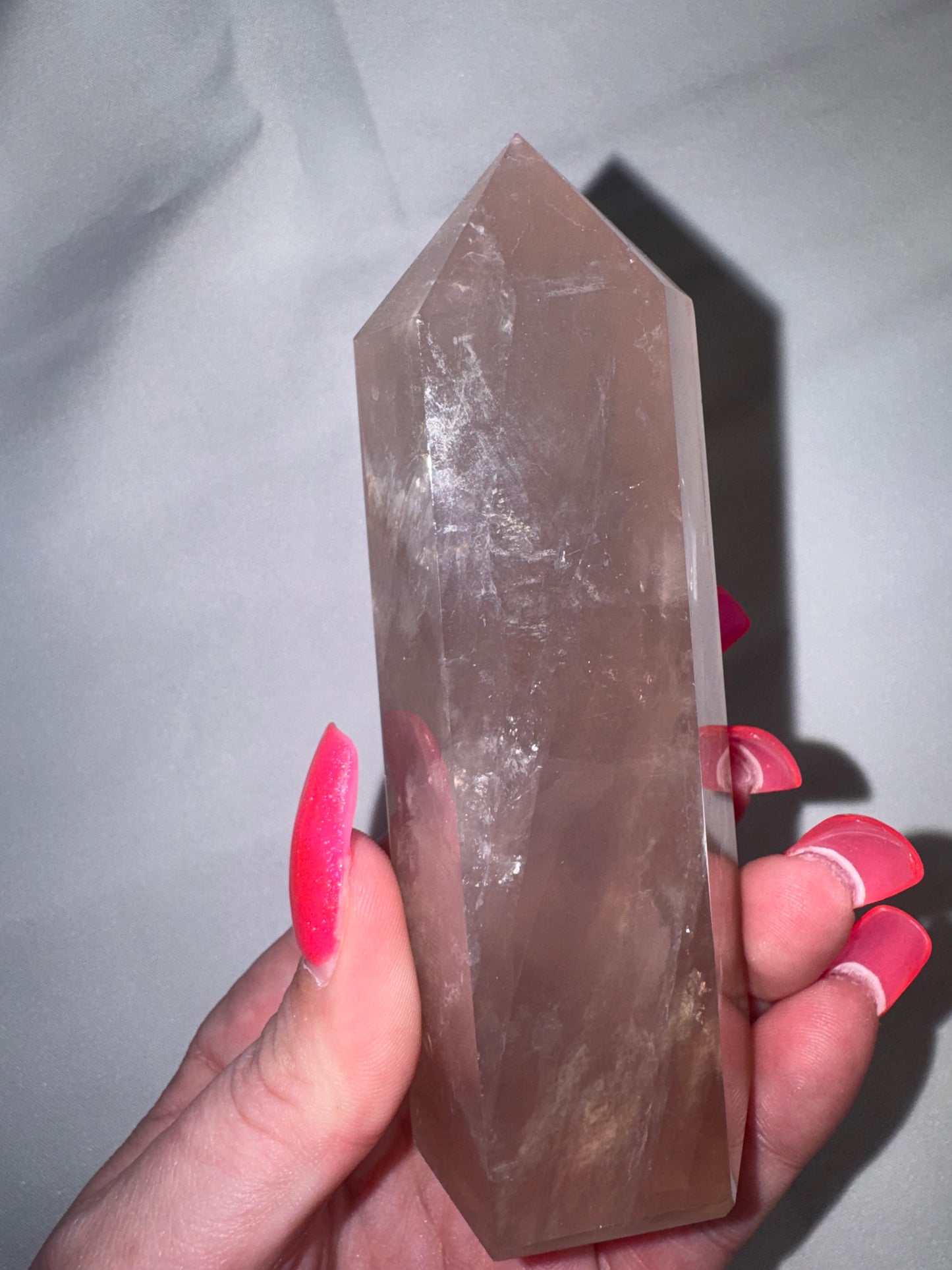 Lavender Rose Quartz AAA Large Tower