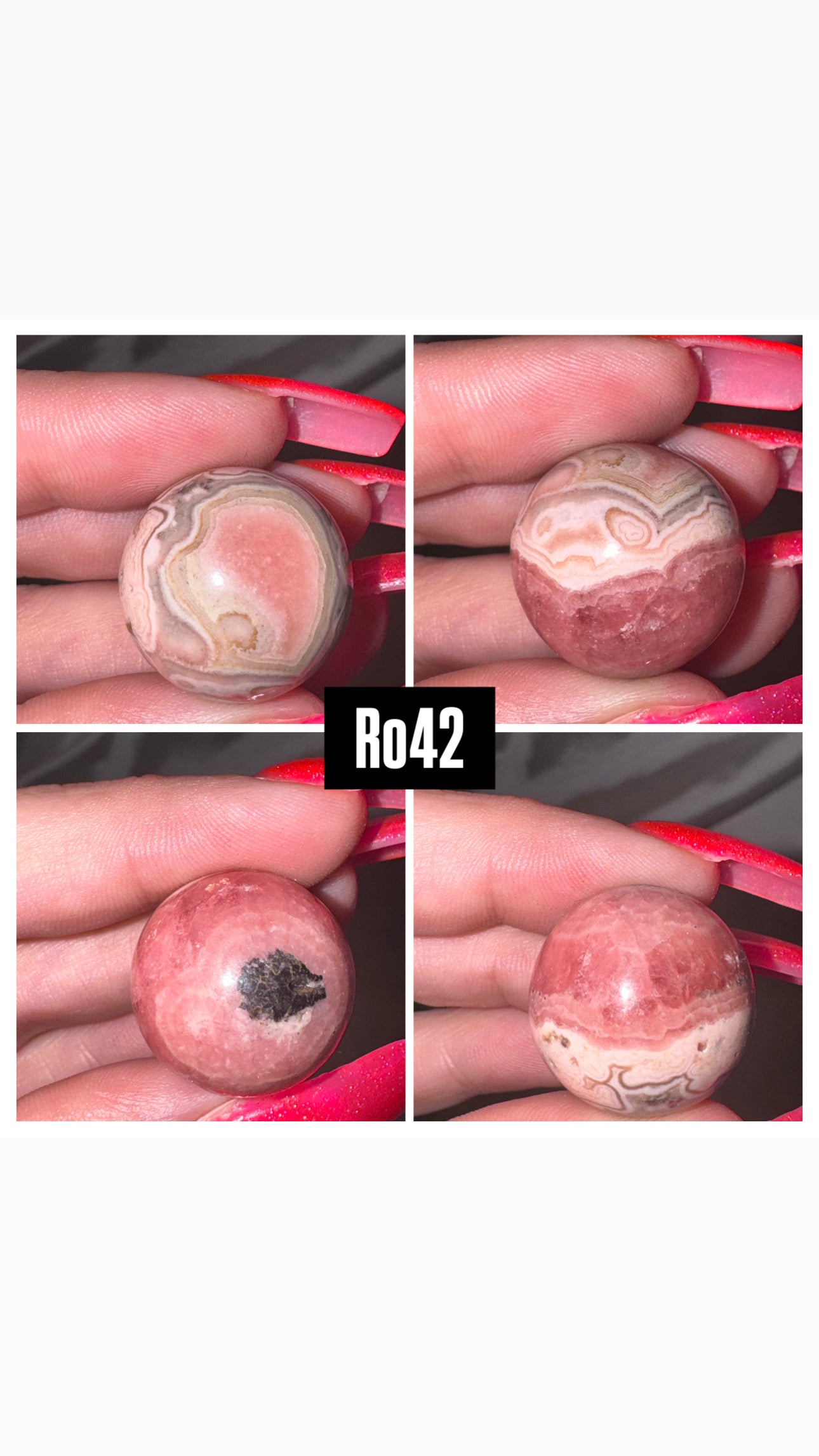 Rhodochrosite Sphere