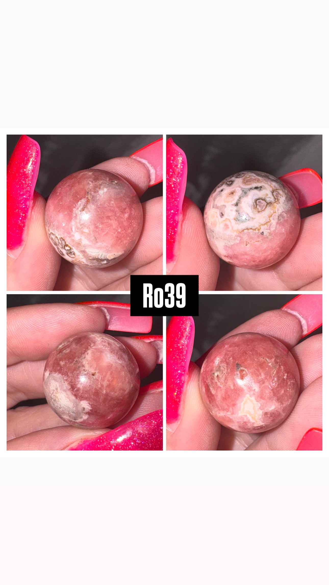 Rhodochrosite Sphere