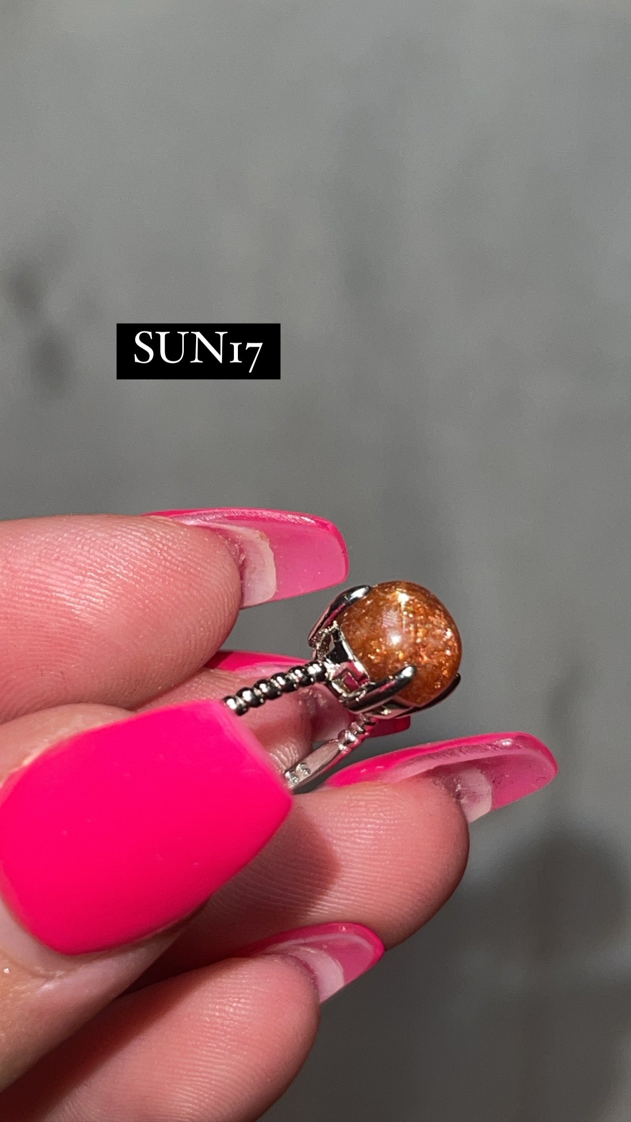 Sunstone AAA 925 Sterling Silver Adjustable Ring (Choose Your Own!)