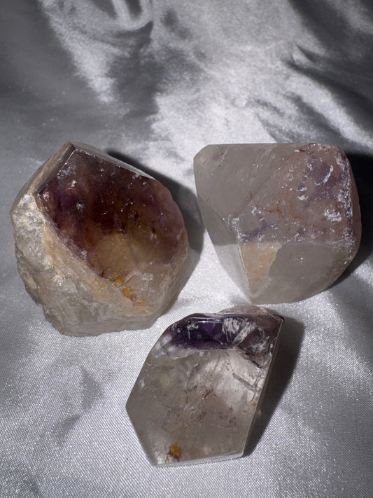 Cacoxenite Amethyst Semi Polished Tower