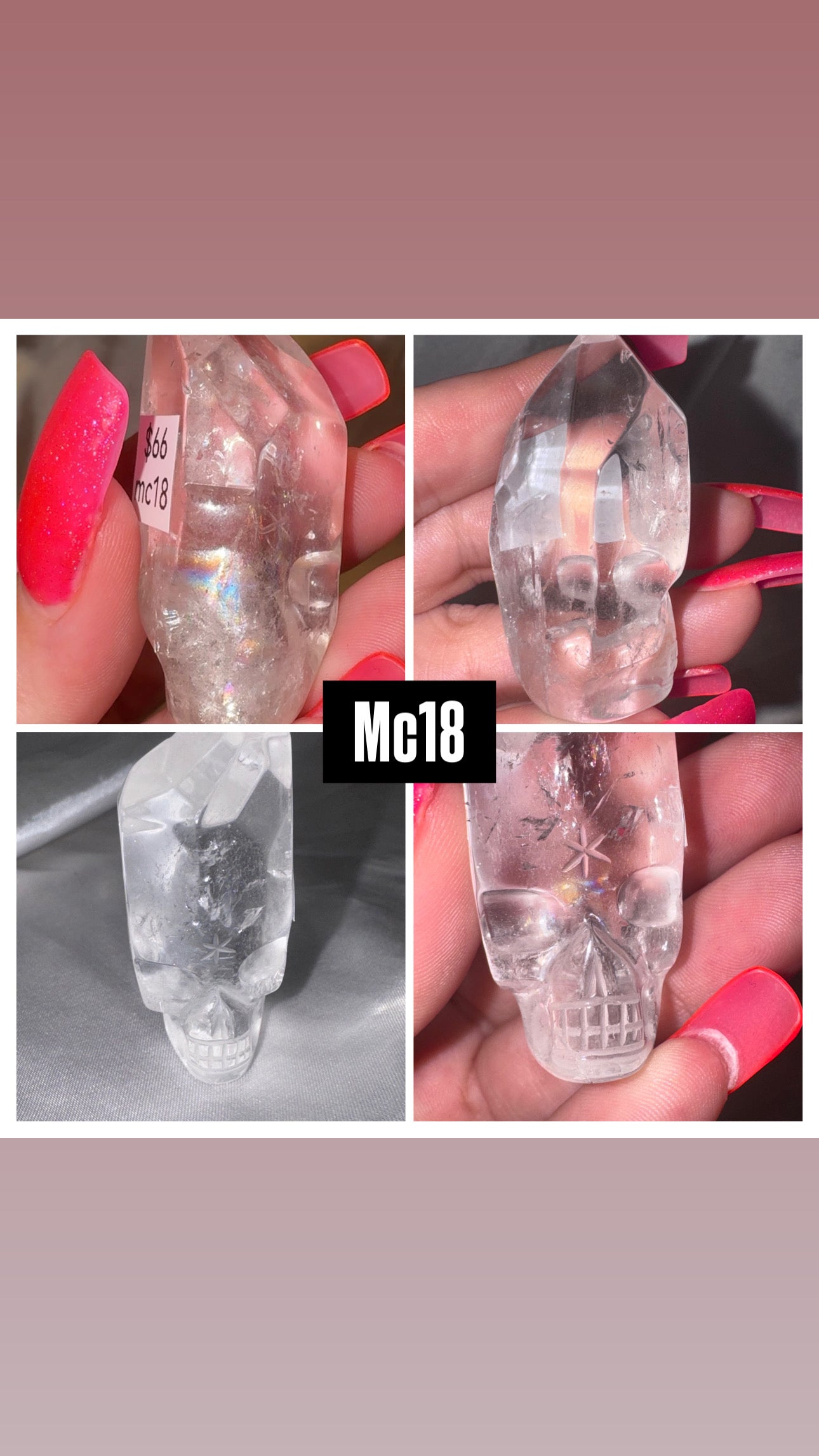Lemurian AAA Master Carved Skull Tower
