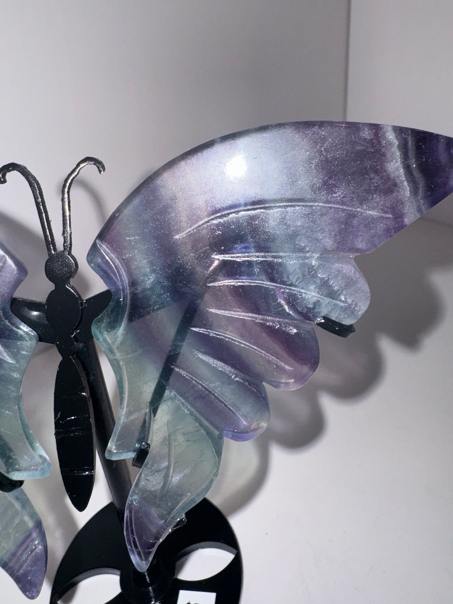 Fluorite Large Butterfly on Stand