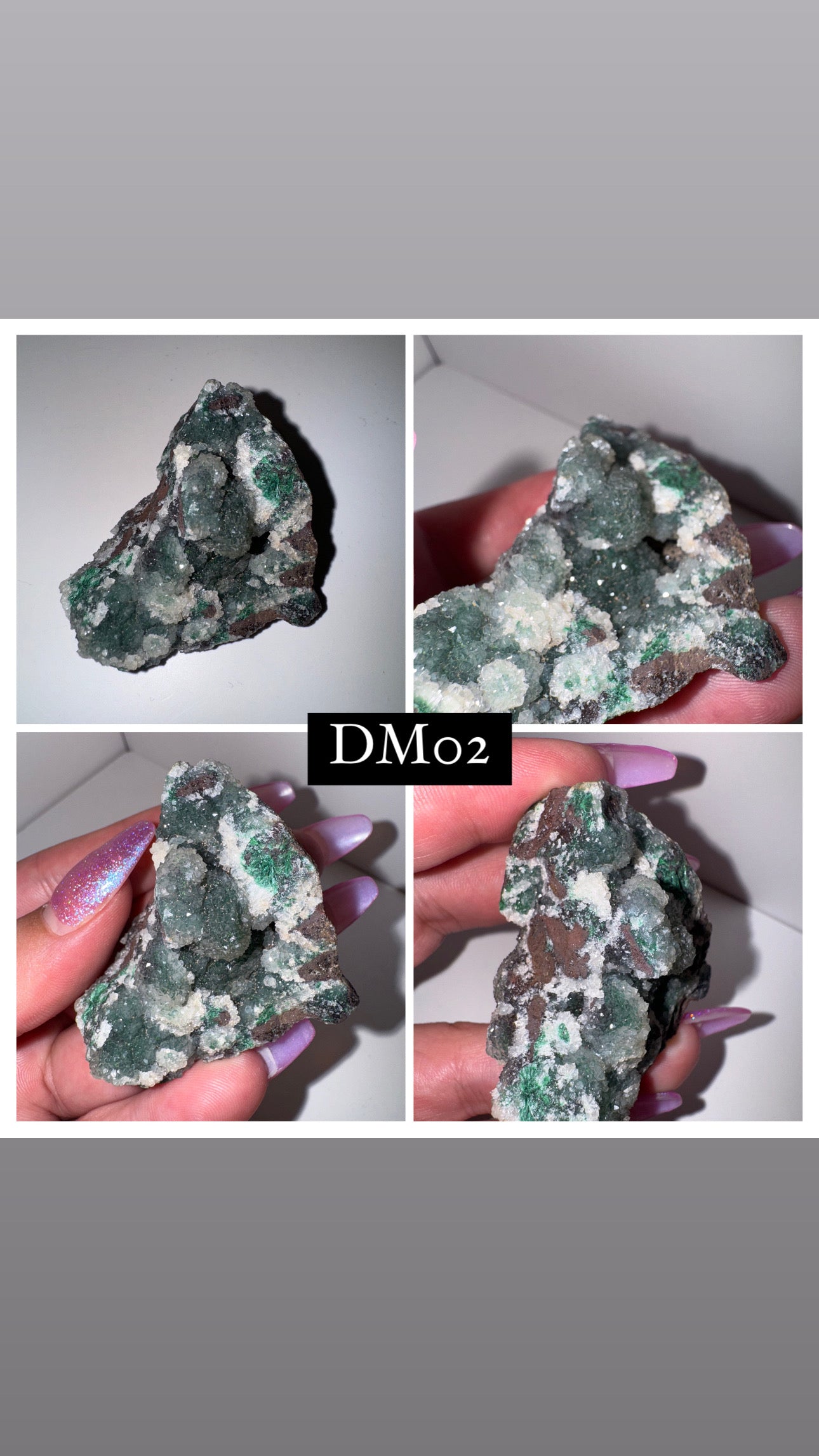 Malachite on Druzy Quartz