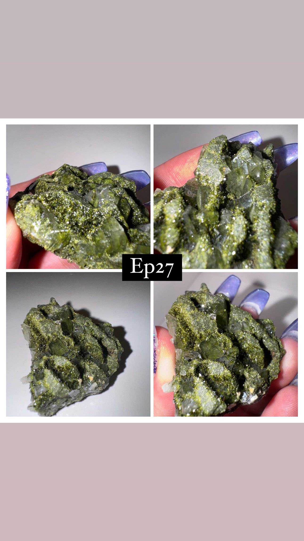 Epidote Quartz Specimen