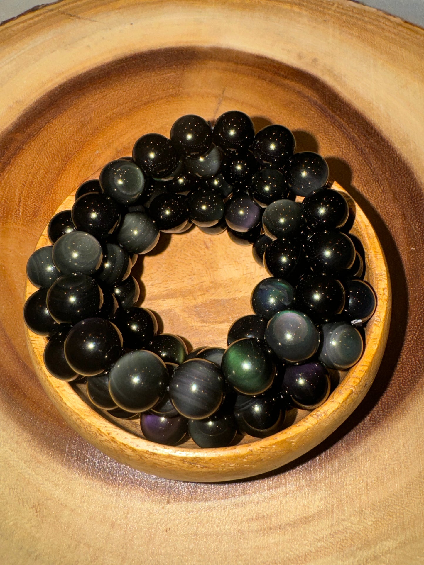 Rainbow Obsidian 12mm Bracelet
