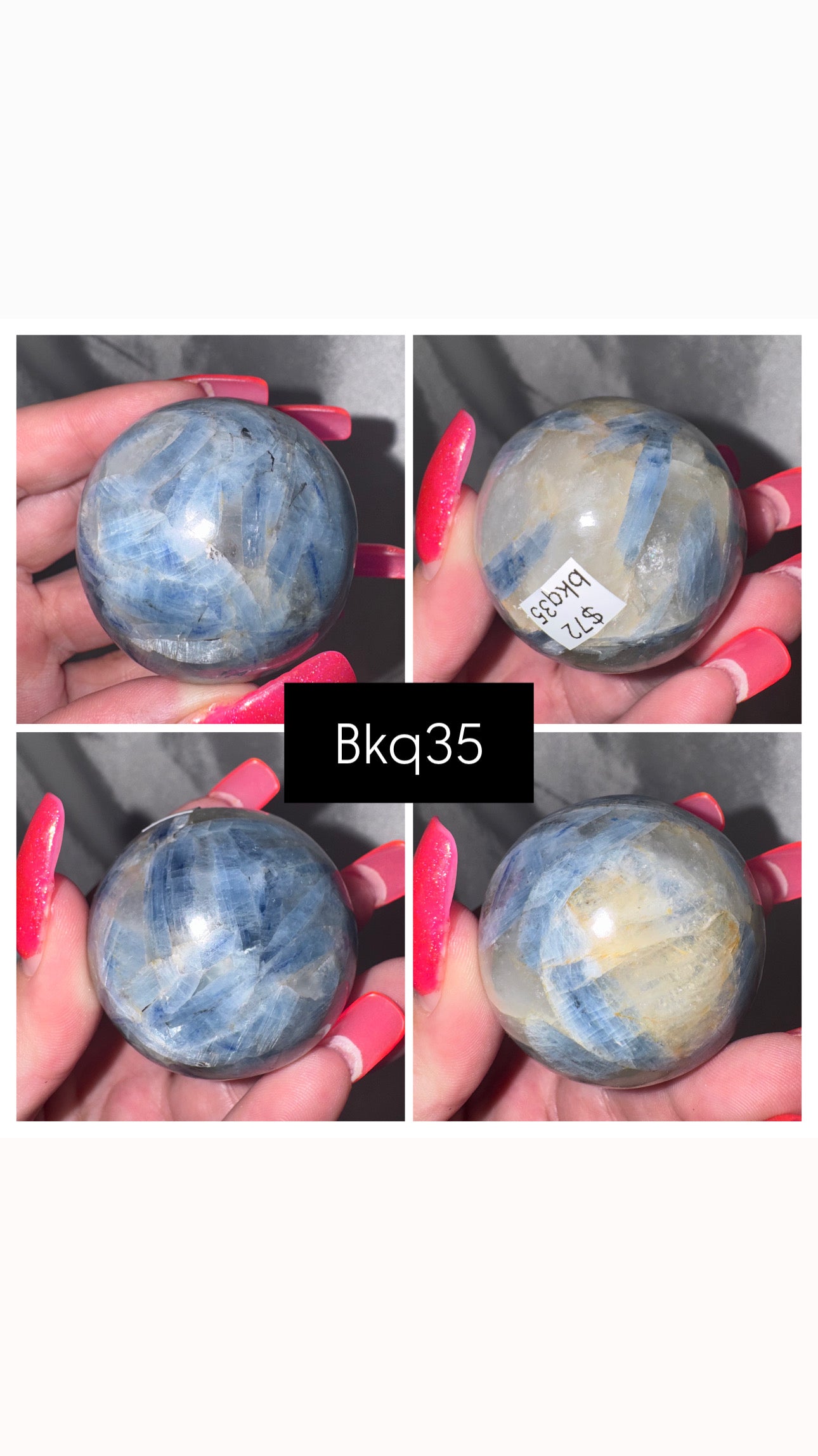 Blue Kyanite & Quartz Sphere