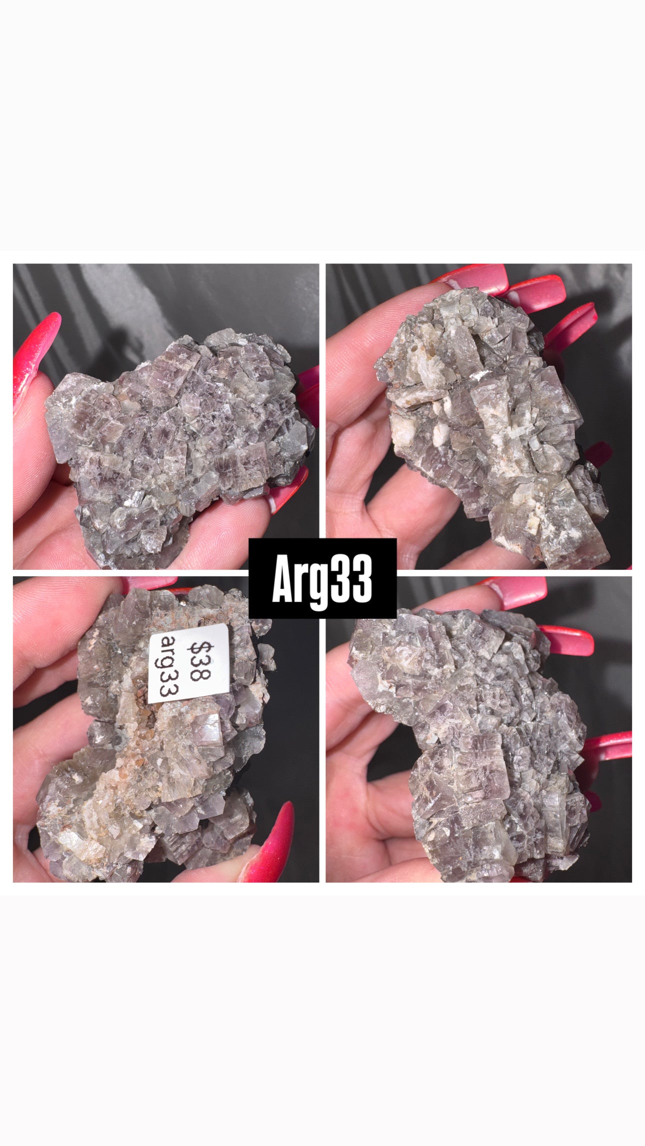 Purple Aragonite Cluster