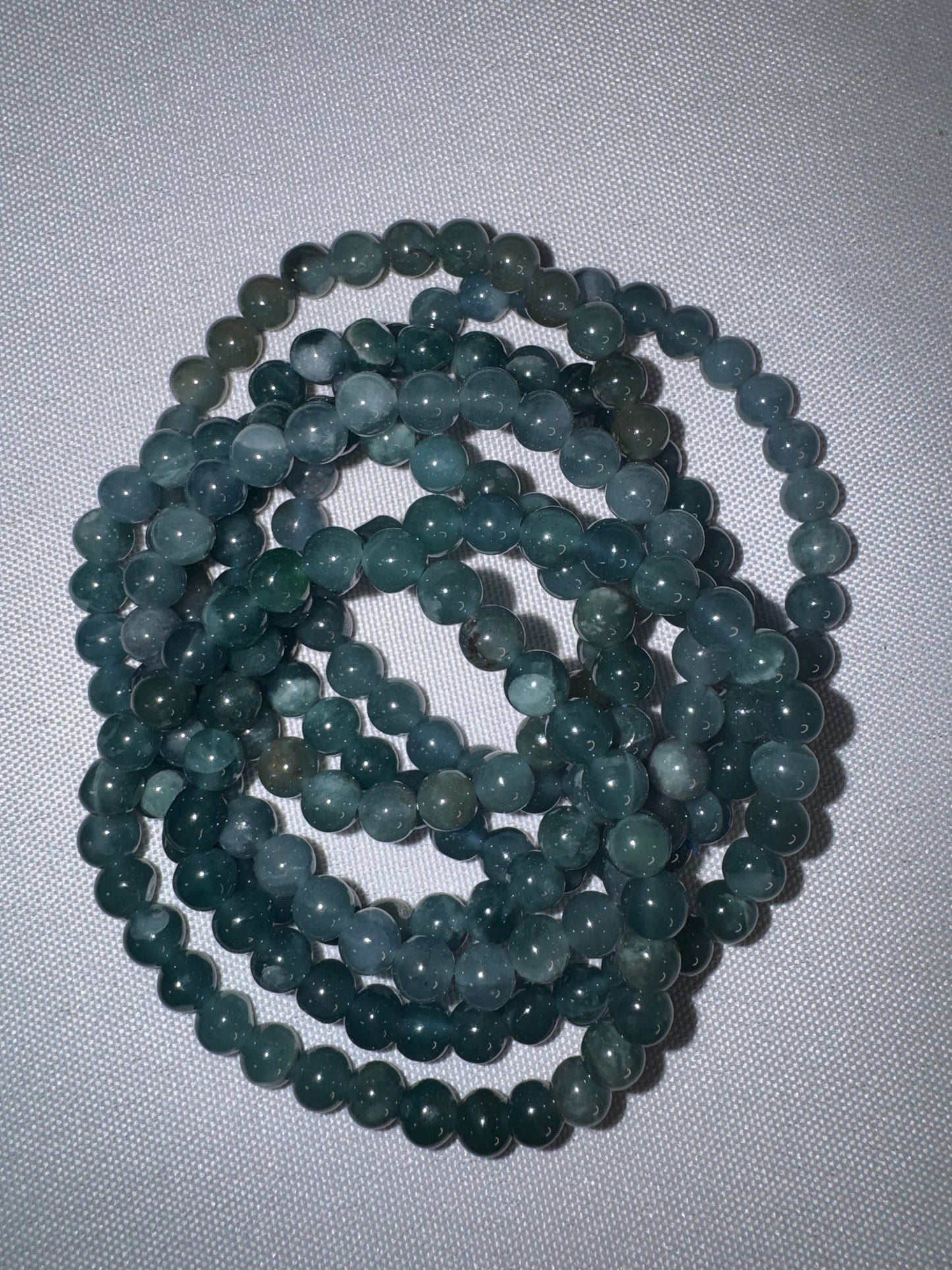 Blue Water Jade AAA Bracelet (6mm)
