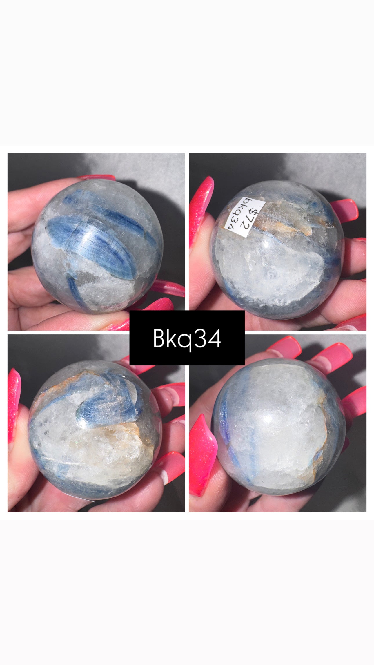 Blue Kyanite & Quartz Sphere