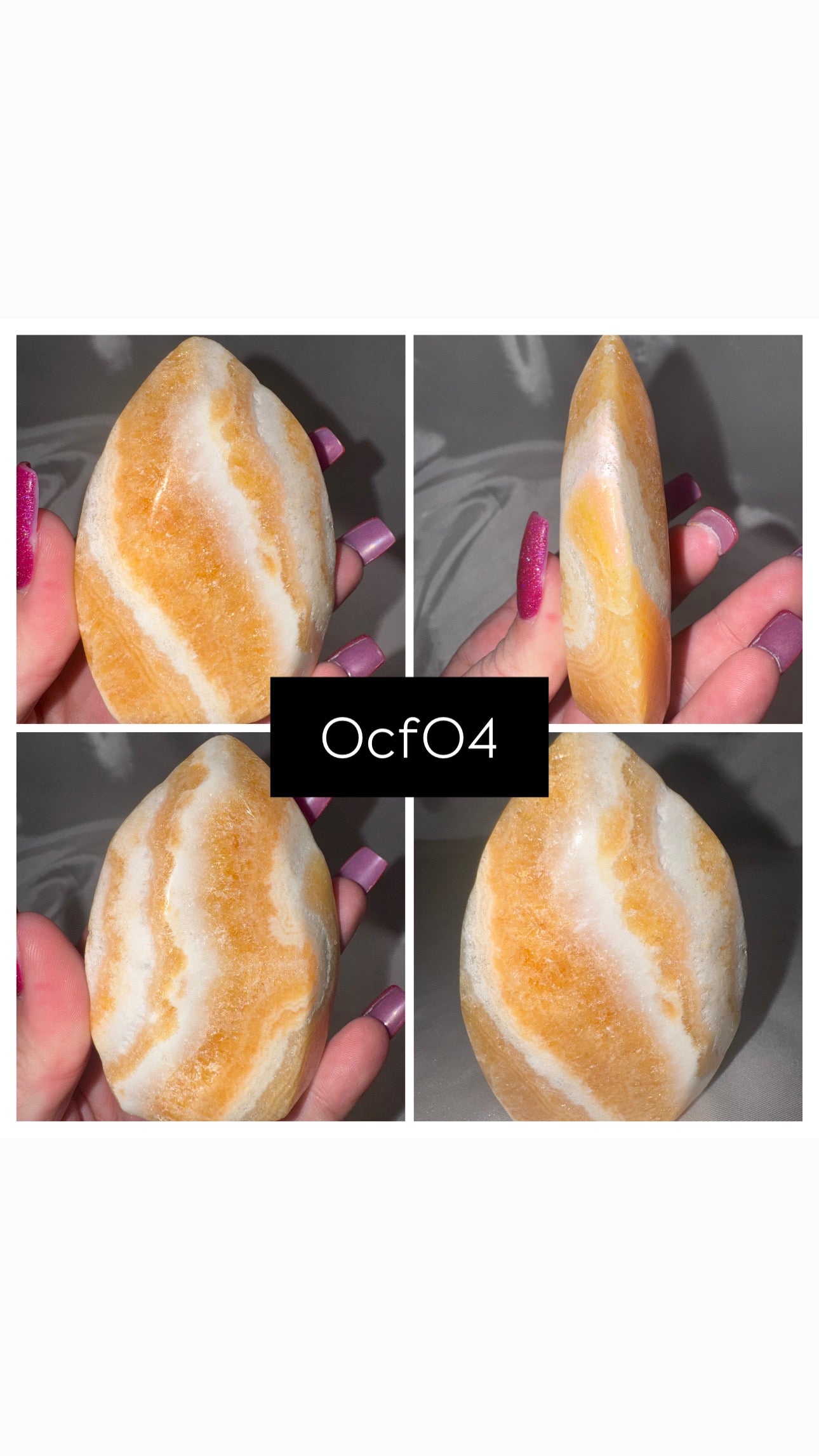 Orange Calcite Flame