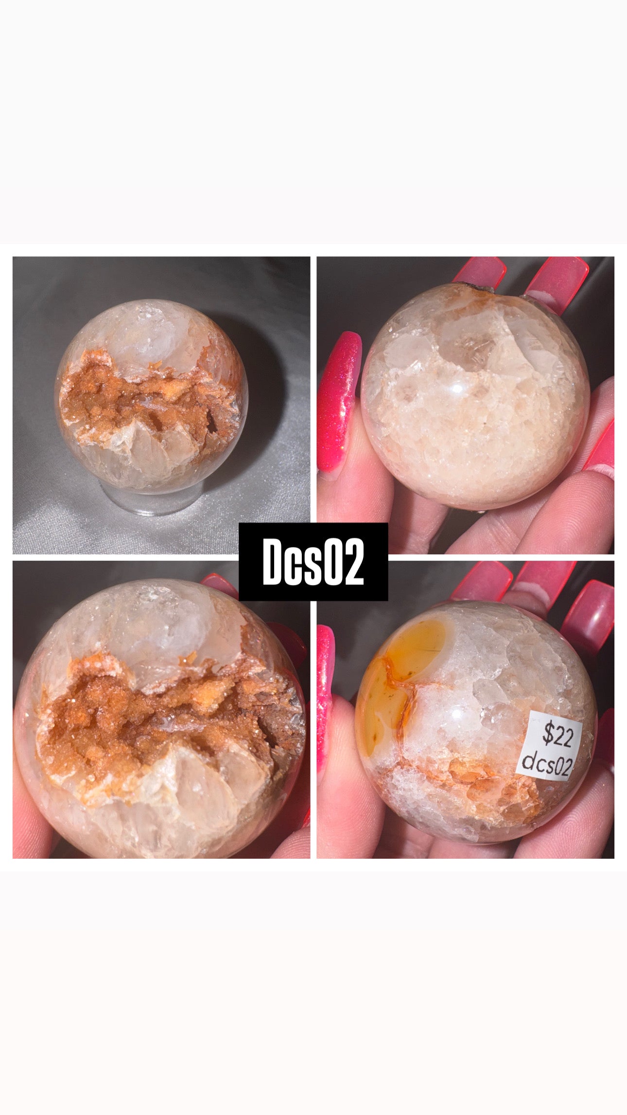 Druzy Carnelian Sphere