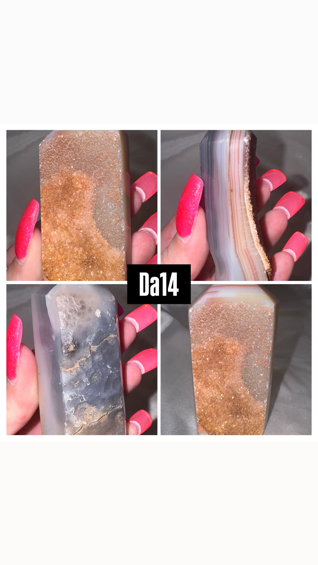 Druzy Agate Tower