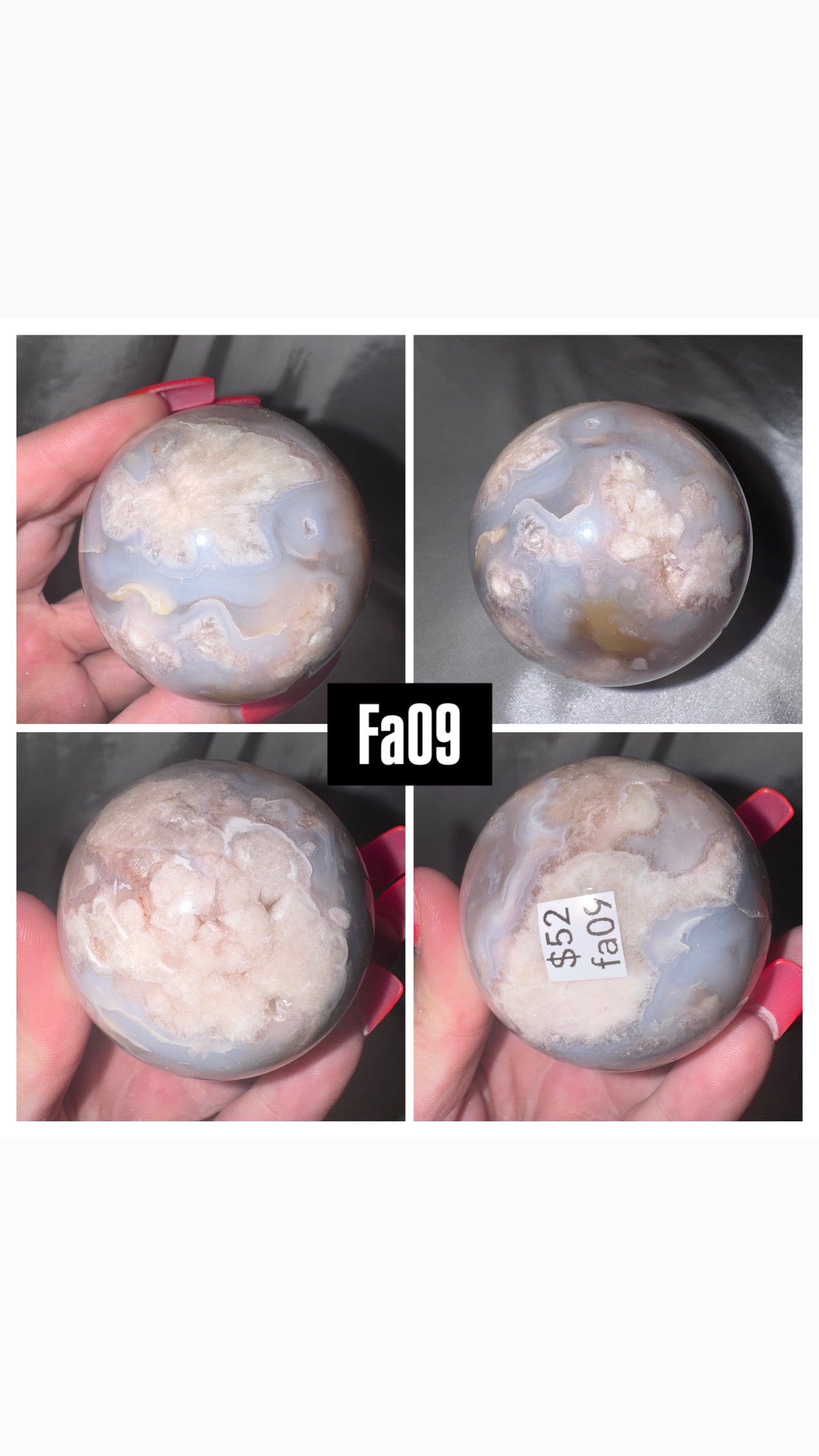 Flower Agate Sphere