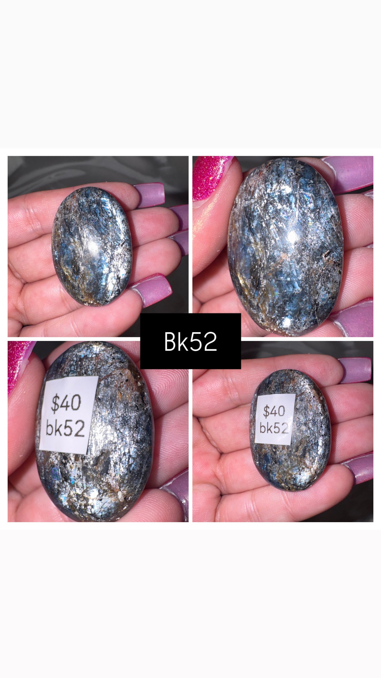 Blue Kyanite AA Palmstone
