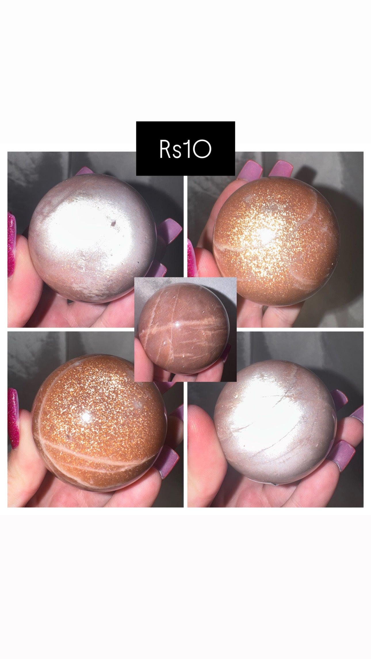 Rose Sunstone AAA Sphere