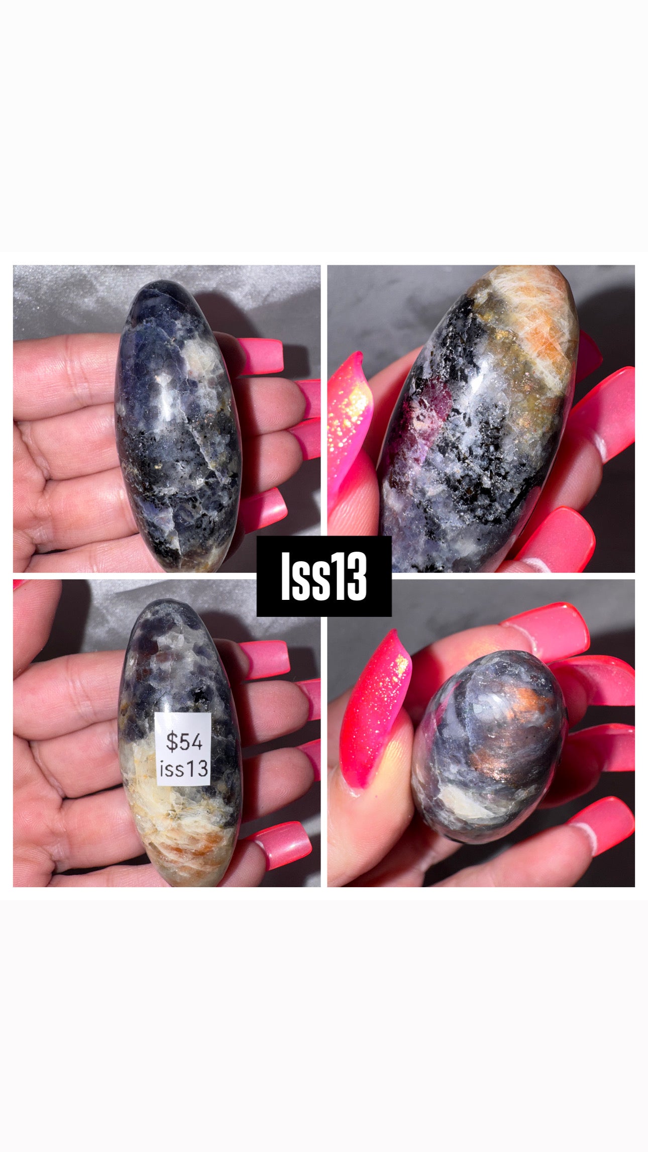 Iolite Sunstone Shiva