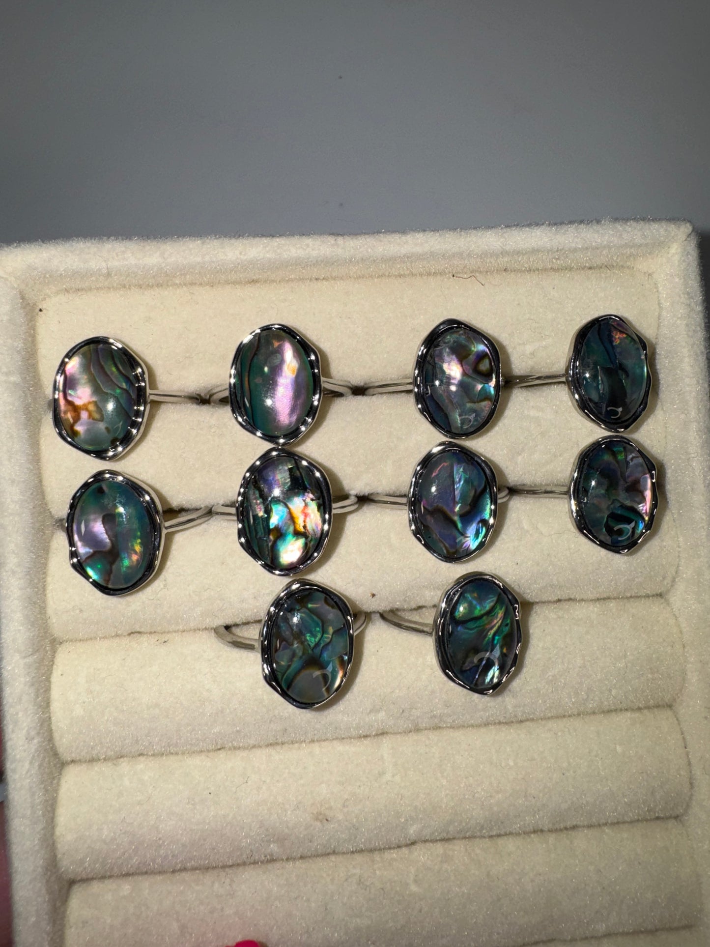 Abalone Shell Adjustable Ring