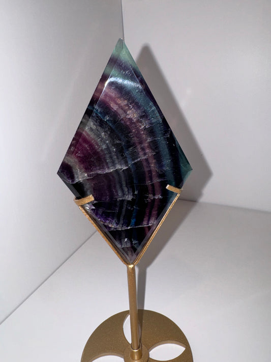 Fluorite Diamond on Stand AAA