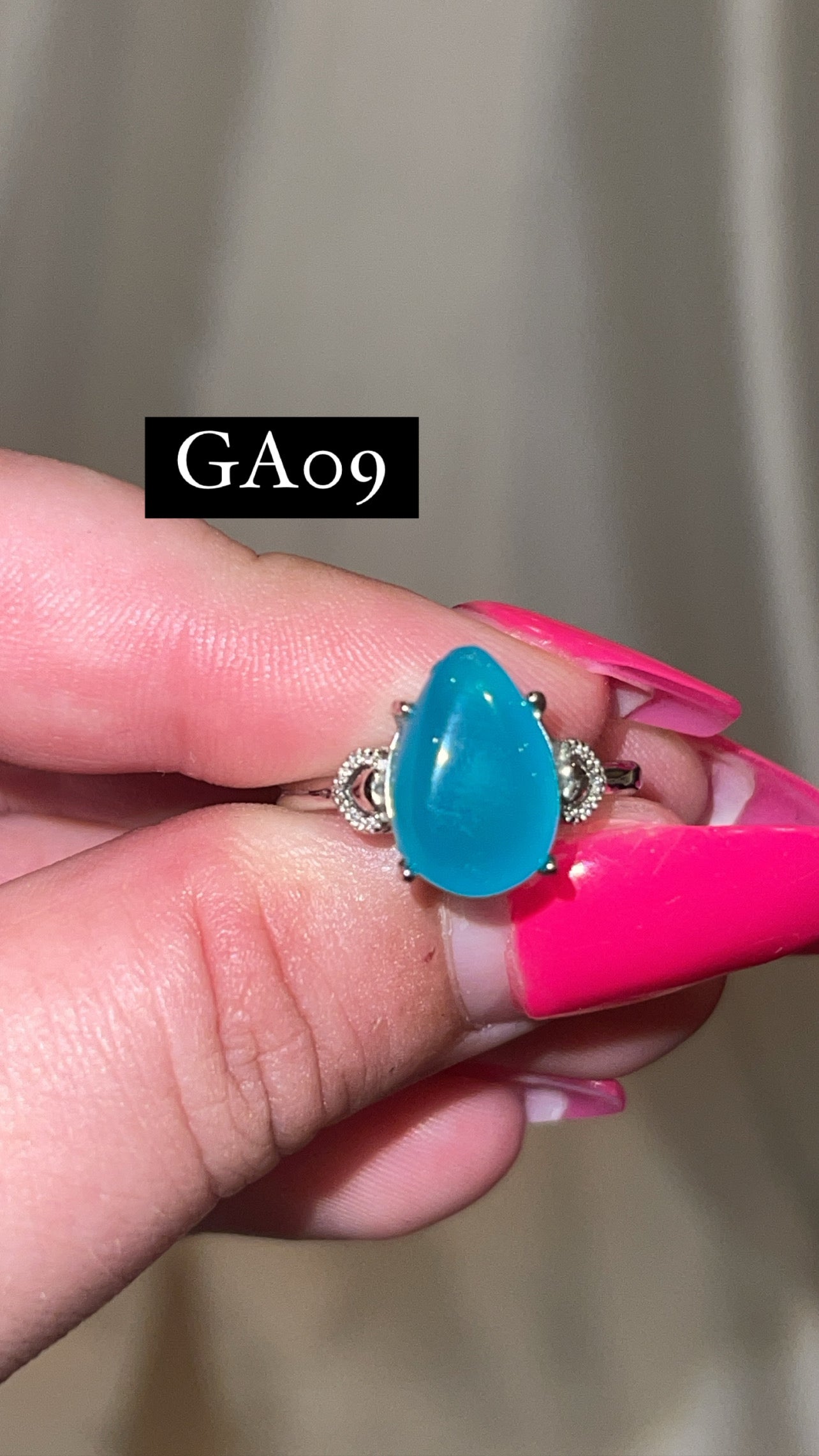 Gel Amazonite Adjustable Ring (Choose Your Own)