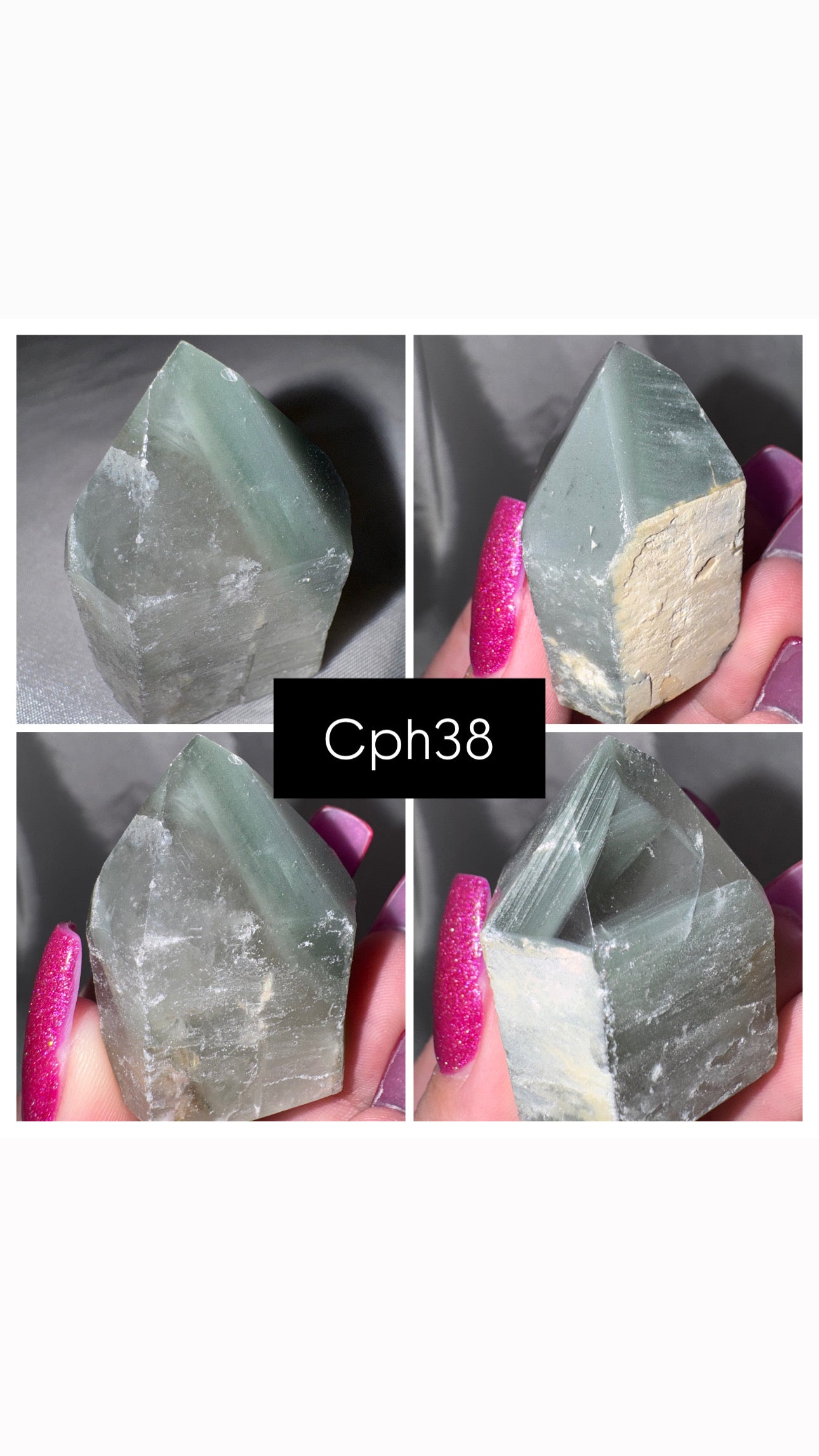 Chlorite Phantom Quartz AAA Raw Tower