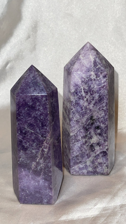 Large Lepidolite Tower