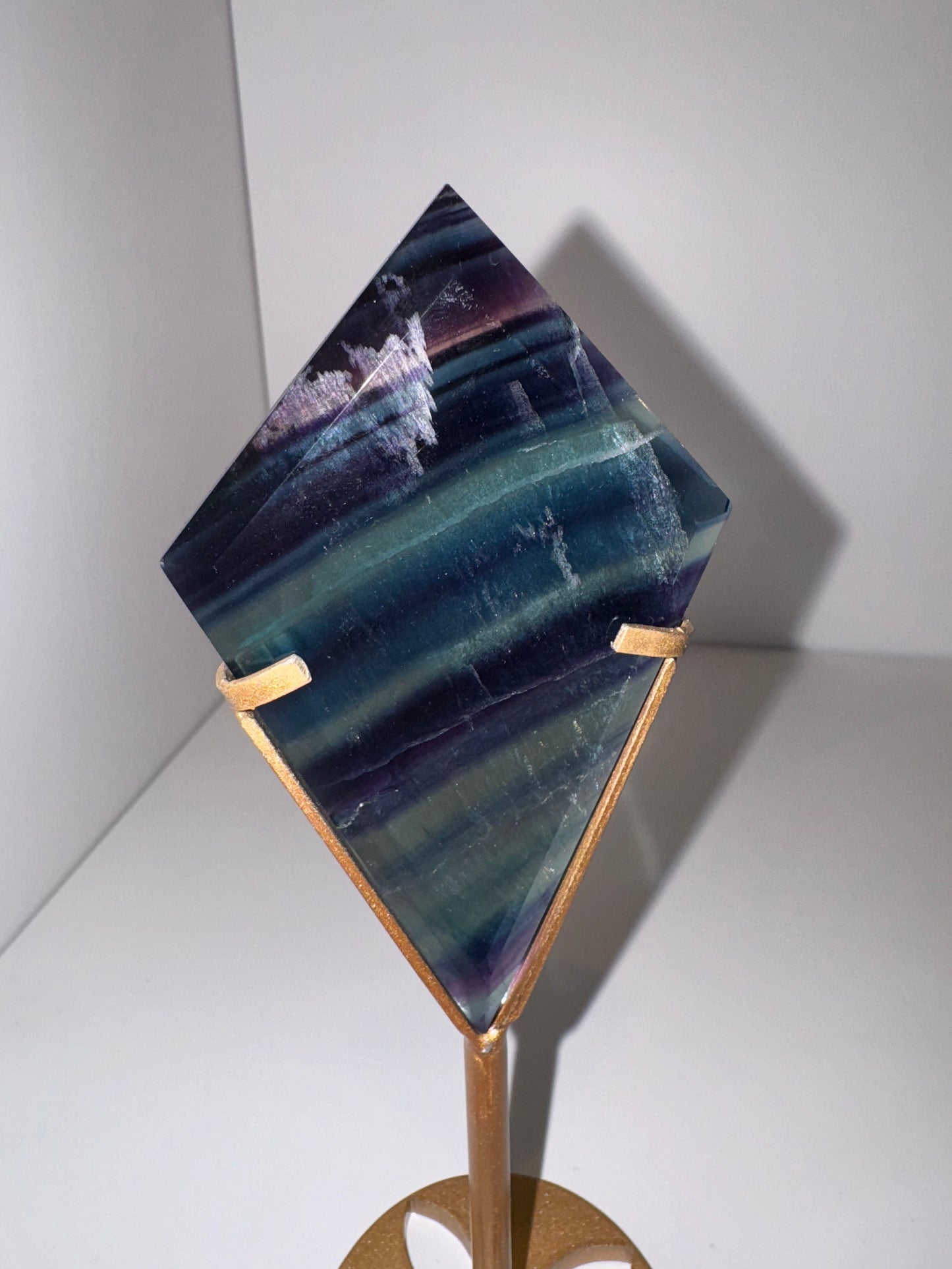 Fluorite Diamond on Stand AAA