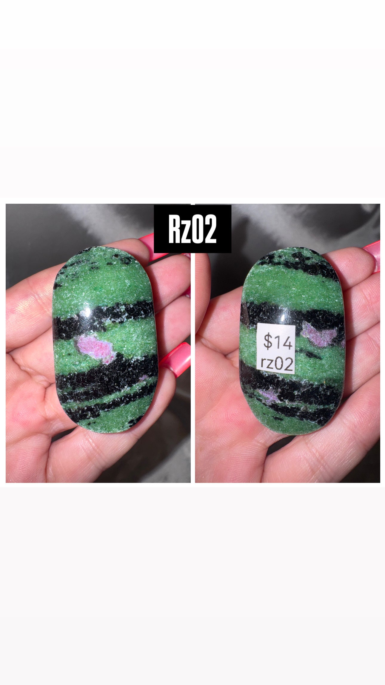 Ruby Zoisite Palmstone