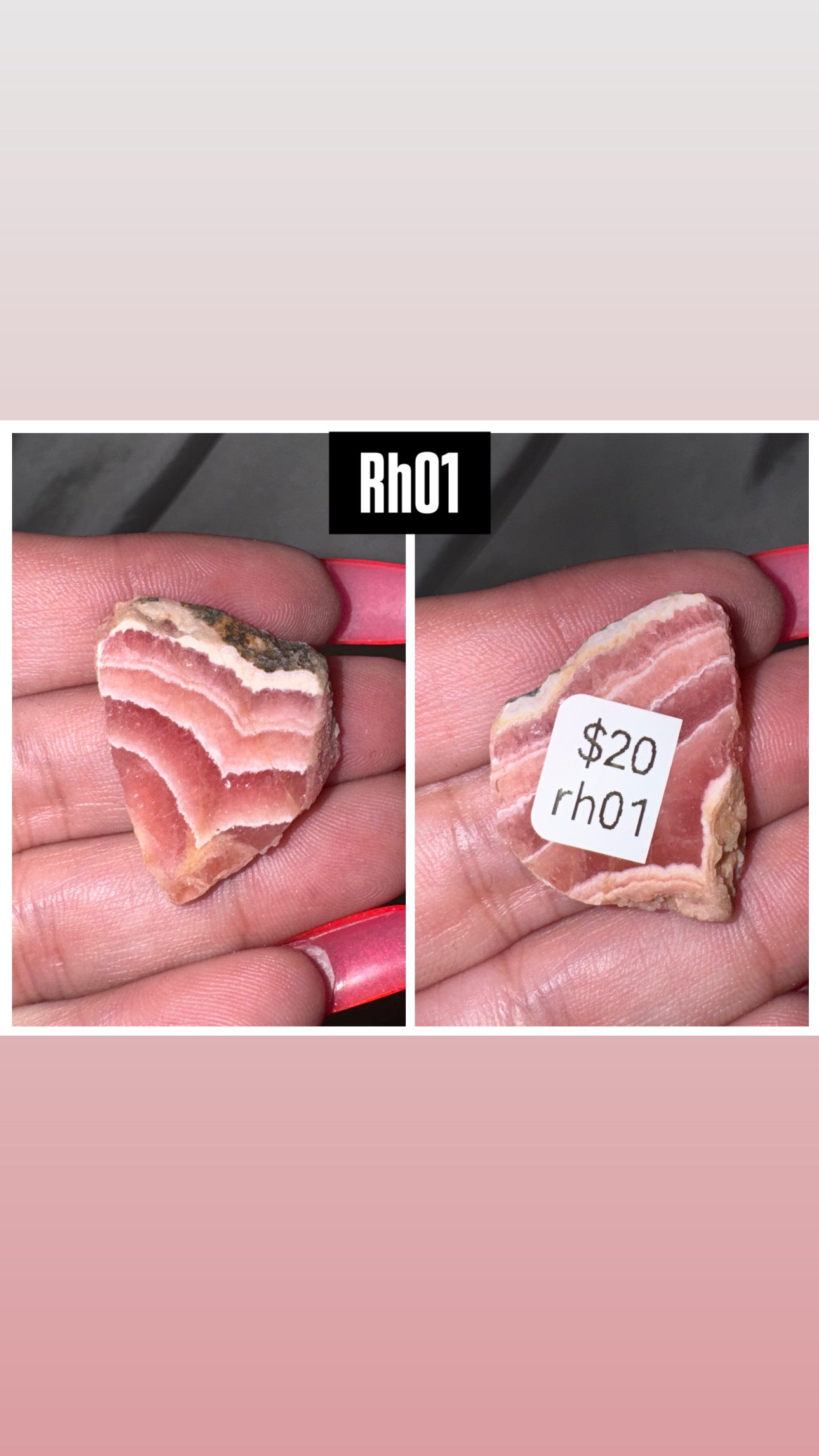 Rhodochrosite AAA Slab