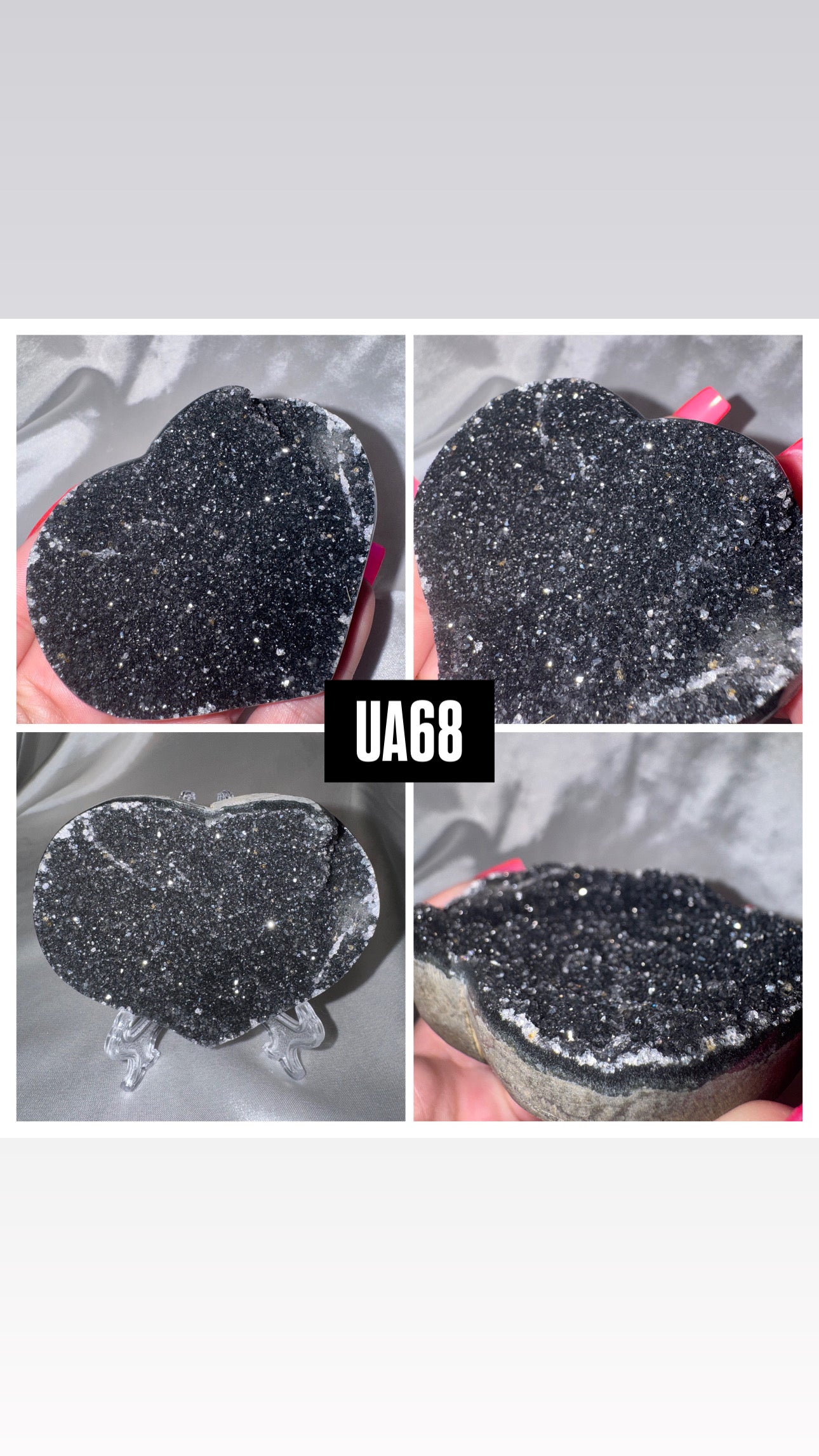 Uruguay Amethyst Heart