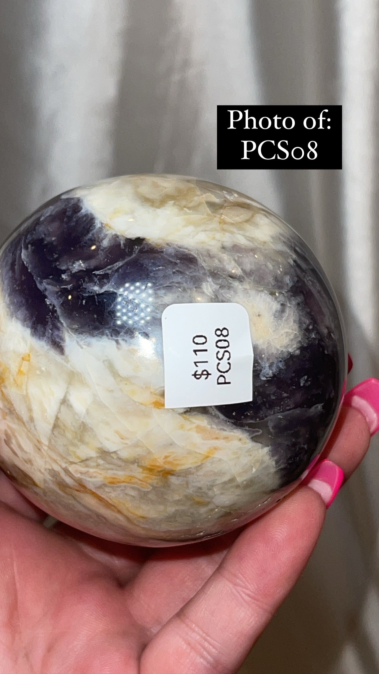 Purple Chalcedony AAA Large Sphere