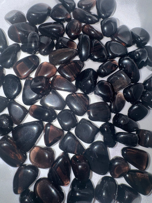 Midnight Lace Obsidian Tumble