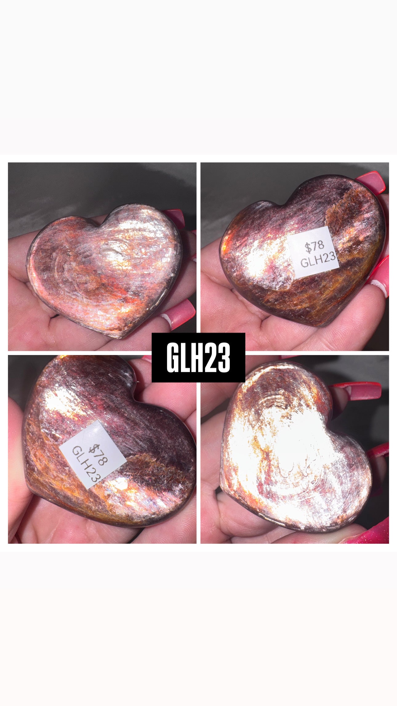 Gem Lepidolite Puffy Heart
