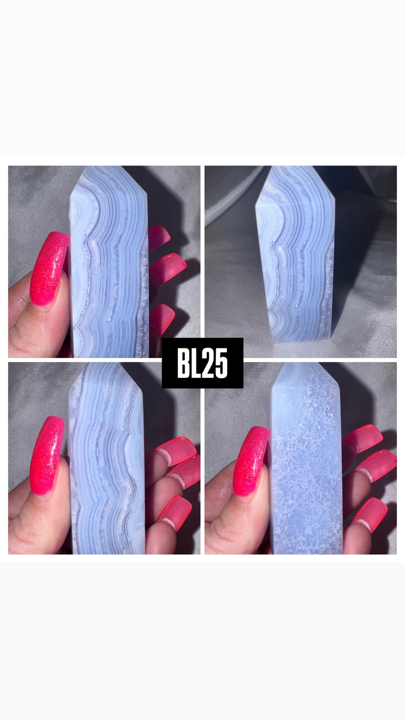 Blue Lace Agate Tower