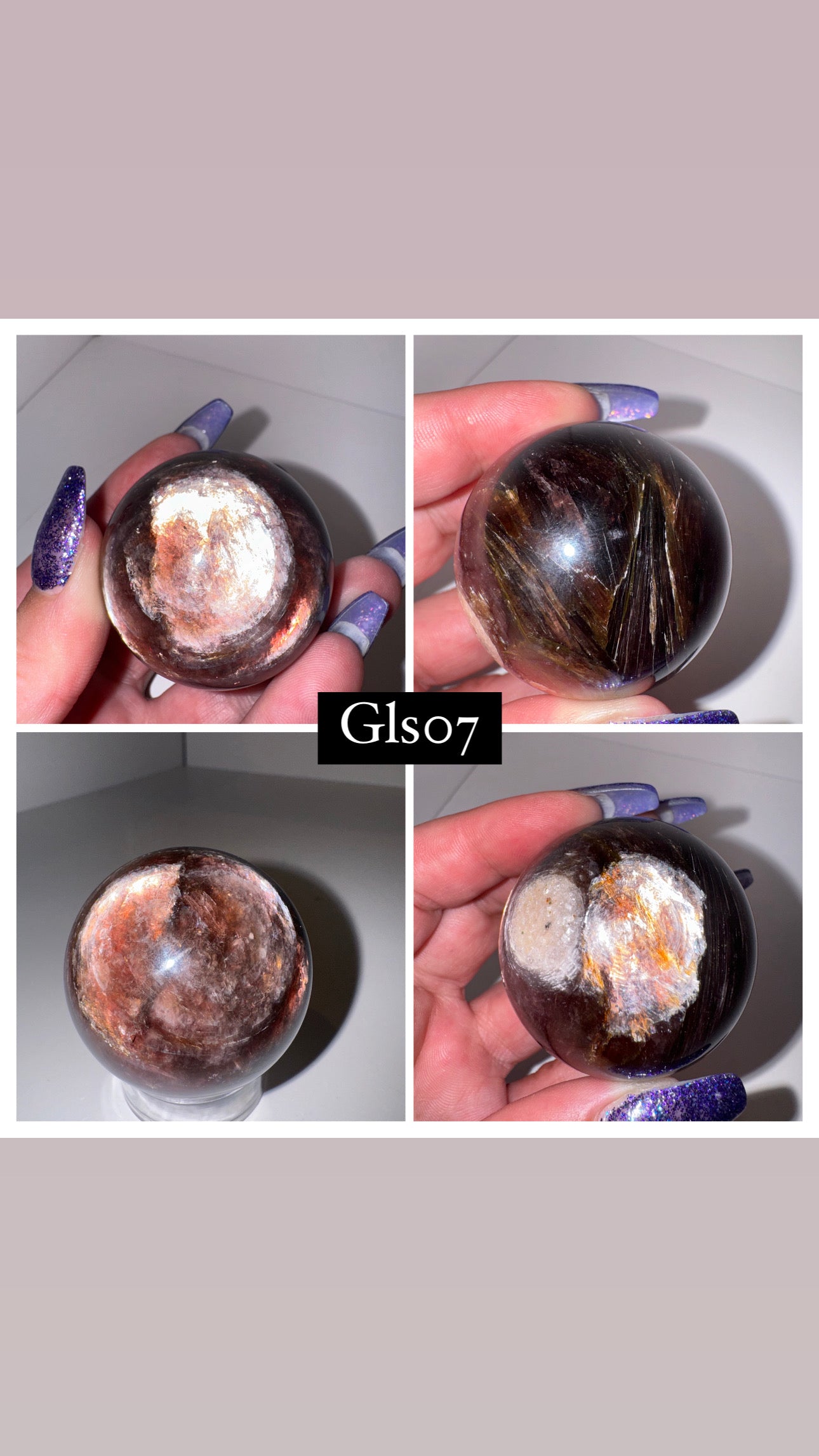 Gem Lepidolite AA Sphere